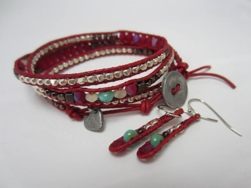 4連ブレスレット&ピアス