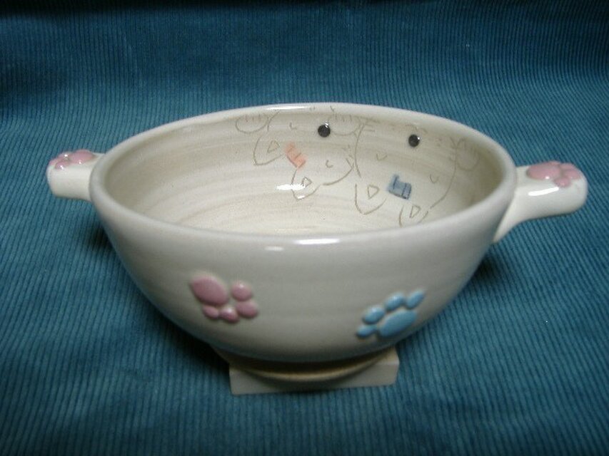 niku・Q　猫ボウル（白手S）