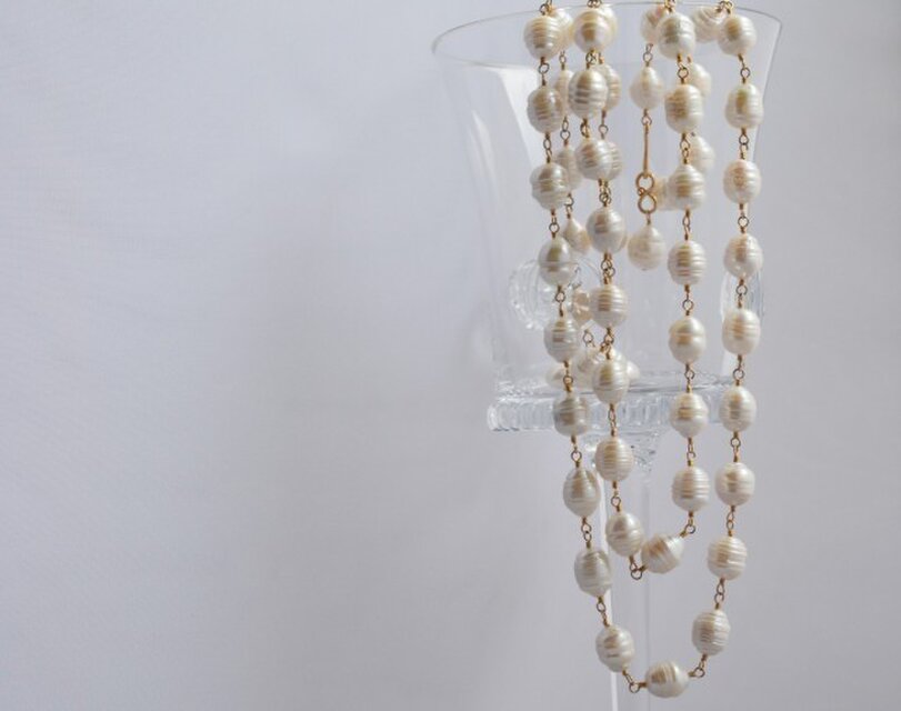 バロックパール　14kgf ロングネックレス