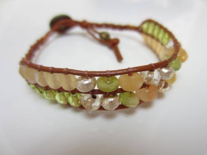 ひすいの2段ブレスレット