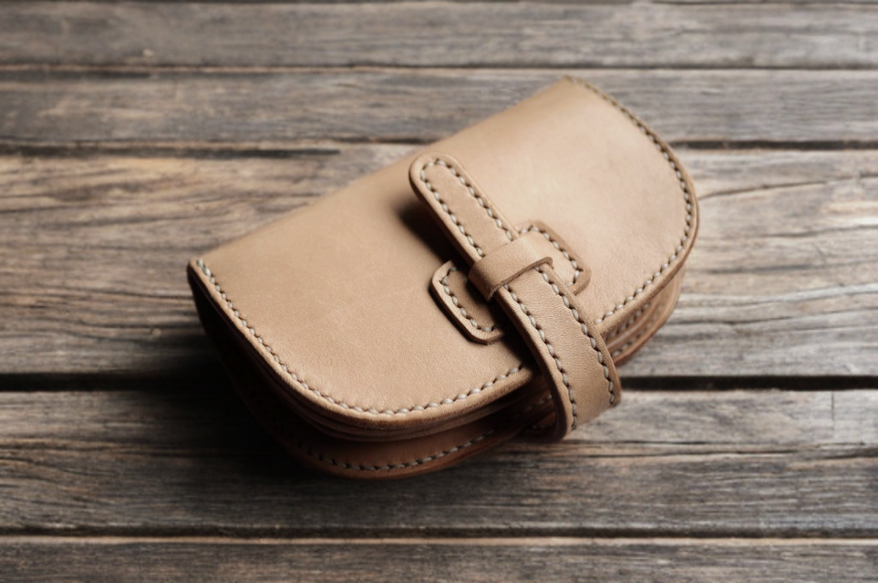 本革サドルレザーの折財布（ハーフ）【受注製作】