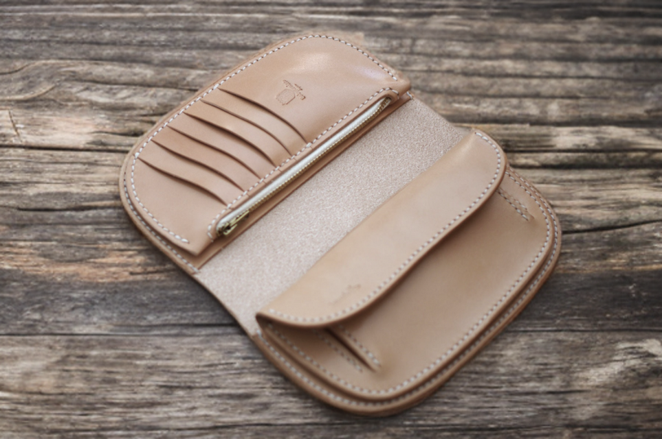 本革サドルレザーのシンプル長財布【受注製作】 | iichi 日々の暮らし