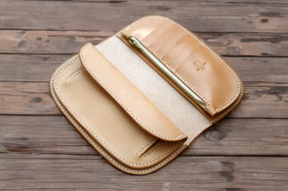 本革サドルレザーのシンプル長財布【受注製作】 | iichi 日々の暮らし