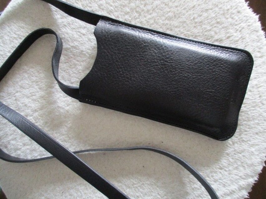 iphone6対応スマホショルダーブラック