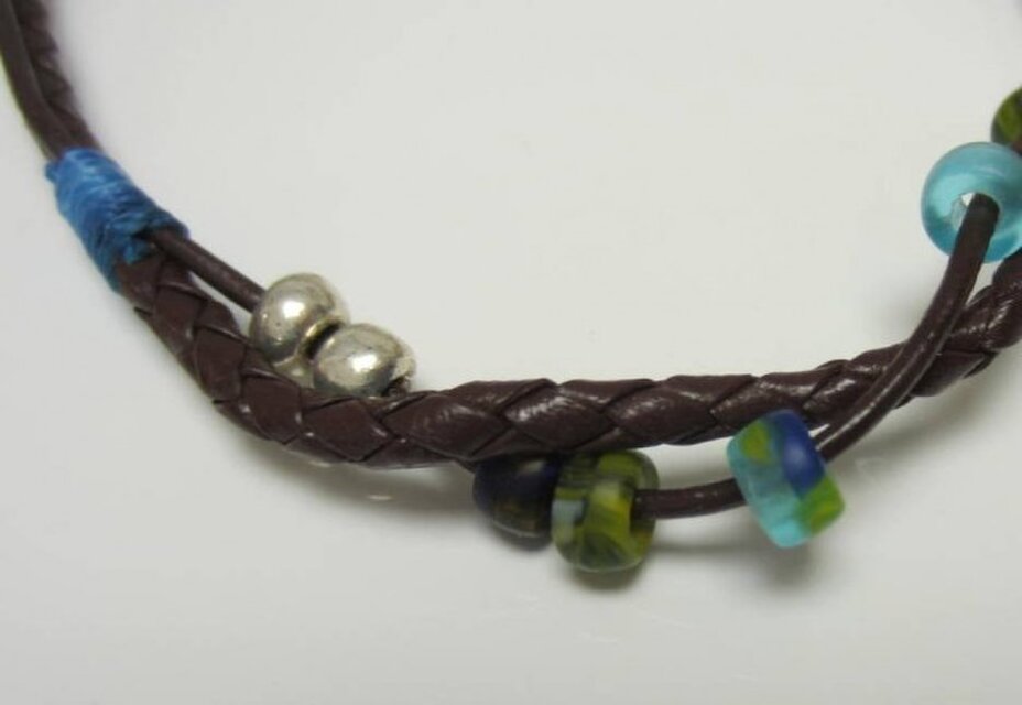 編み紐アンクレット男性用