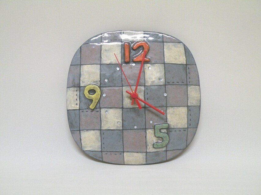 Colors　掛け時計　"青い時計"