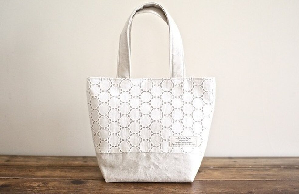 サークルレースのミニトートバッグ