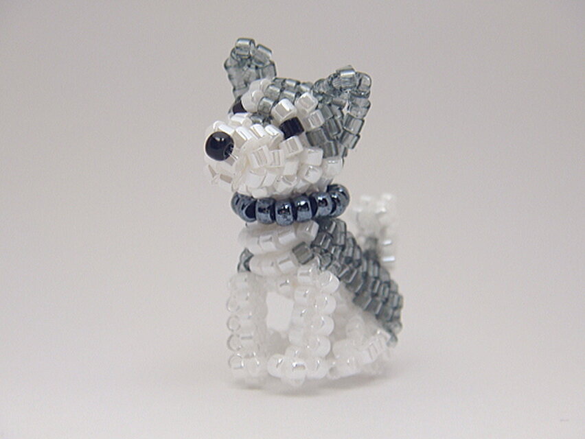 アラスカンマラミュート・ビーズ（ストラップ/ブローチを選択）