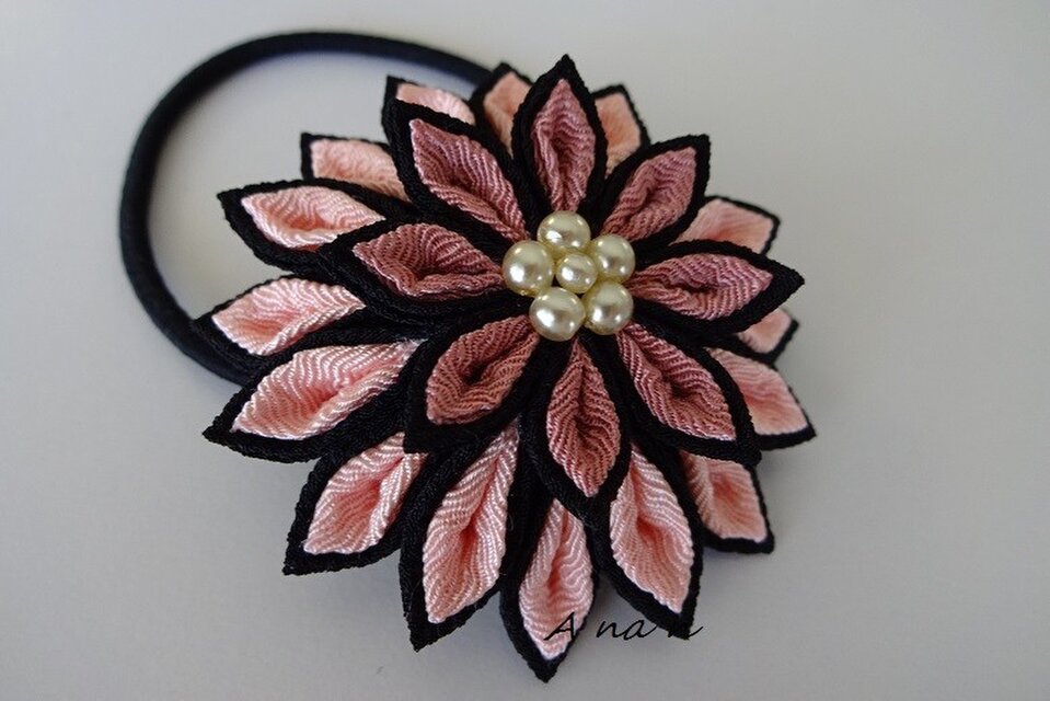 S様ご依頼品/つまみ細工ゴム