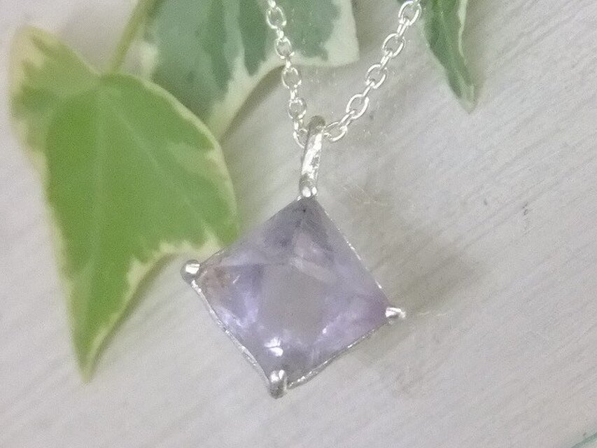 フローライト八面体＊925ペンダント