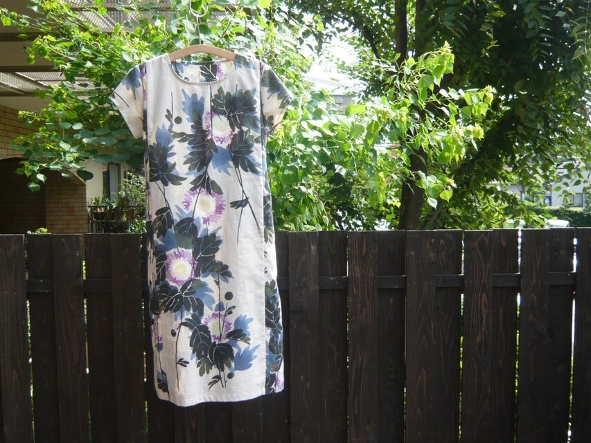 寛斎の浴衣地（新反）のワンピース