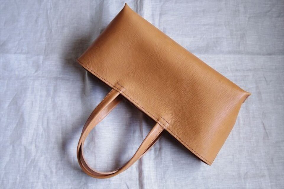 【Ｓ様オーダー品】しっかり横長トートバッグ（ナチュラル・Ｌ）