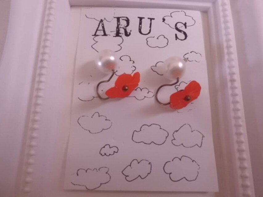 昭和レトロ風ワンコインイヤリング