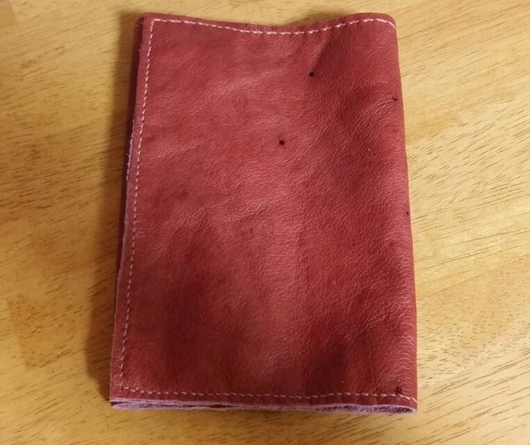 革　ブックカバー