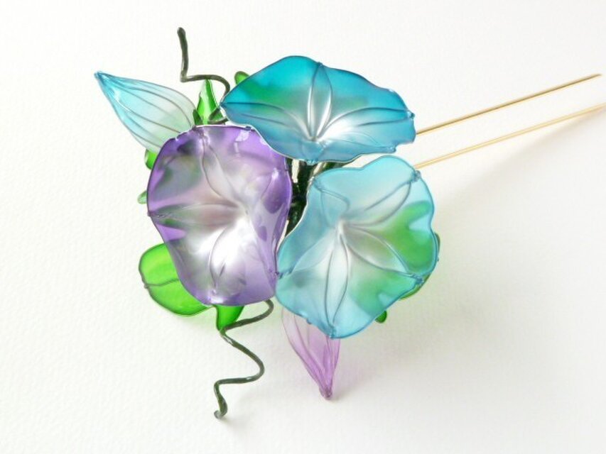 朝顔かんざし　朝顔姫