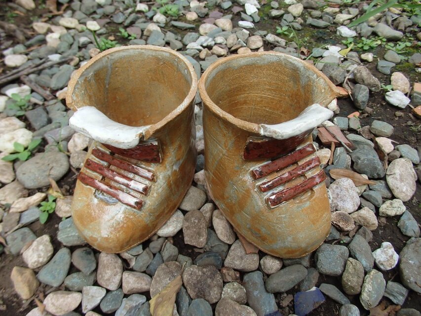 紐付き（靴型植木鉢）