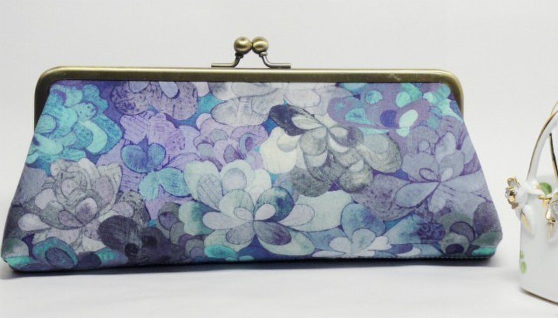 受注製作リバティ　ペンケース　新柄エメラルドベイ（ブルー）