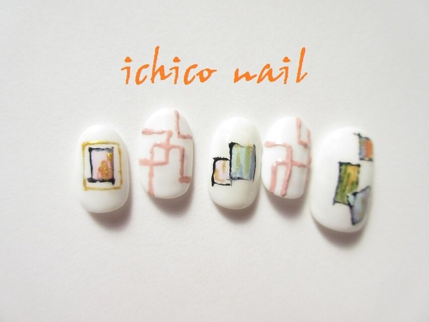 指先にゆる～くアートをのせて／レトロモダン／サンプルチップ無料