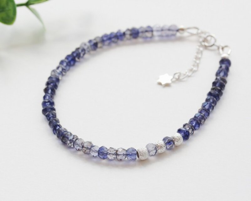 silver925・『人生の羅針盤』アイオライトブレスレット