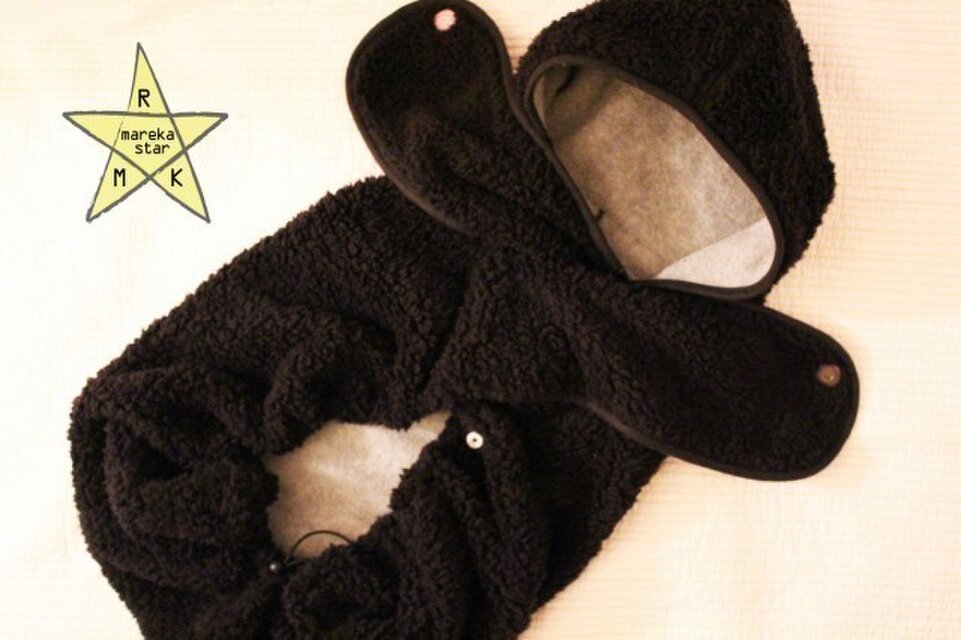 【売約済M様】№133 もこもこケープ(4WAY)リバーシブル☆