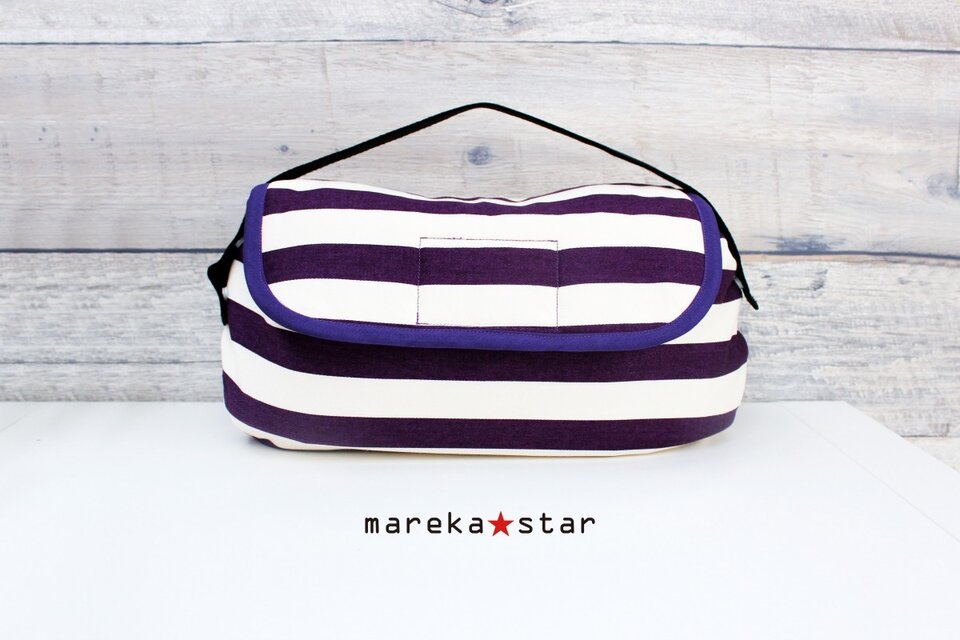 【売約済T様】№376 エルゴカバー(4WAY)☆パープルボーダ