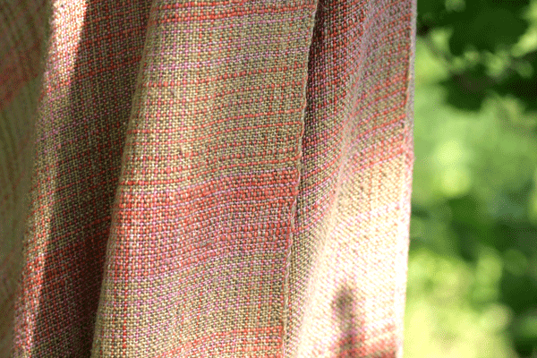 シルク100%草木染めショール　nr1