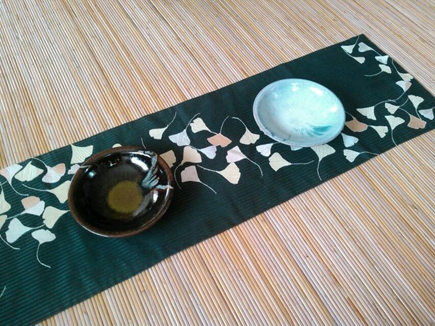 ヴィンテージ帯の秋模様　タペストリー/テーブルセンター