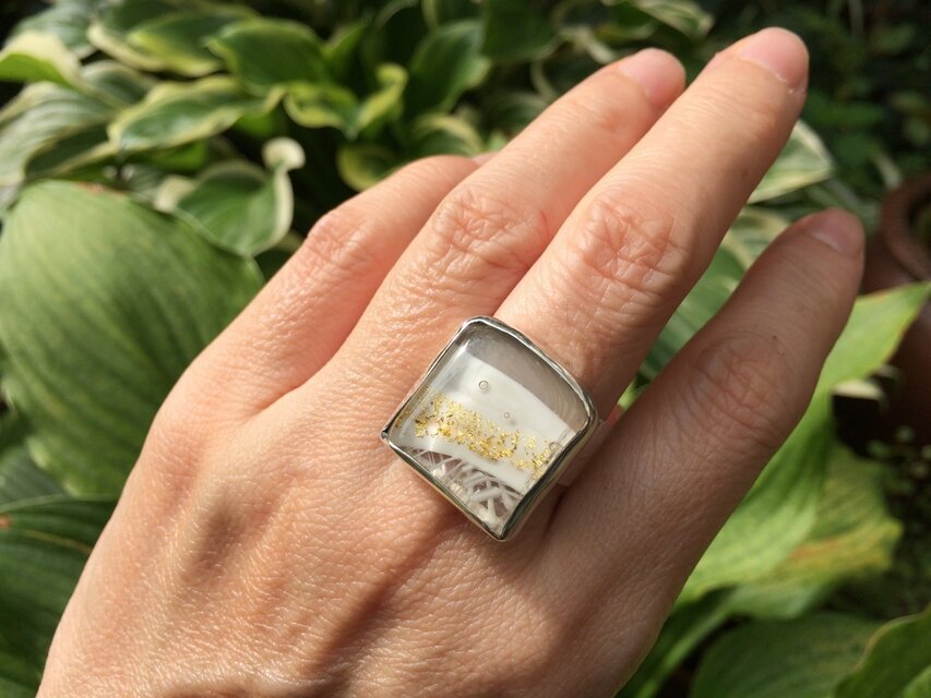 地層のリング950silver　＃16～＃15