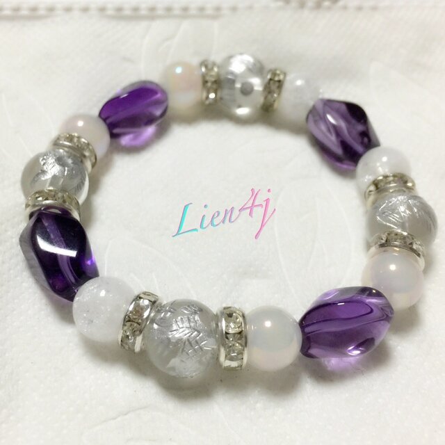 風水ブレスレット☆女性の美しさ★天然石