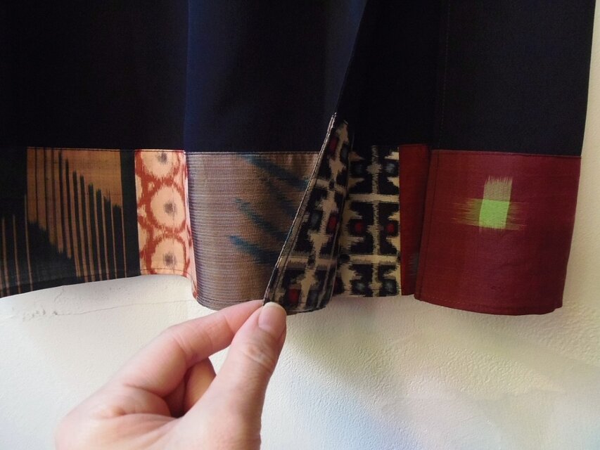 銘仙ペチコート（其の十六）緑～茶系