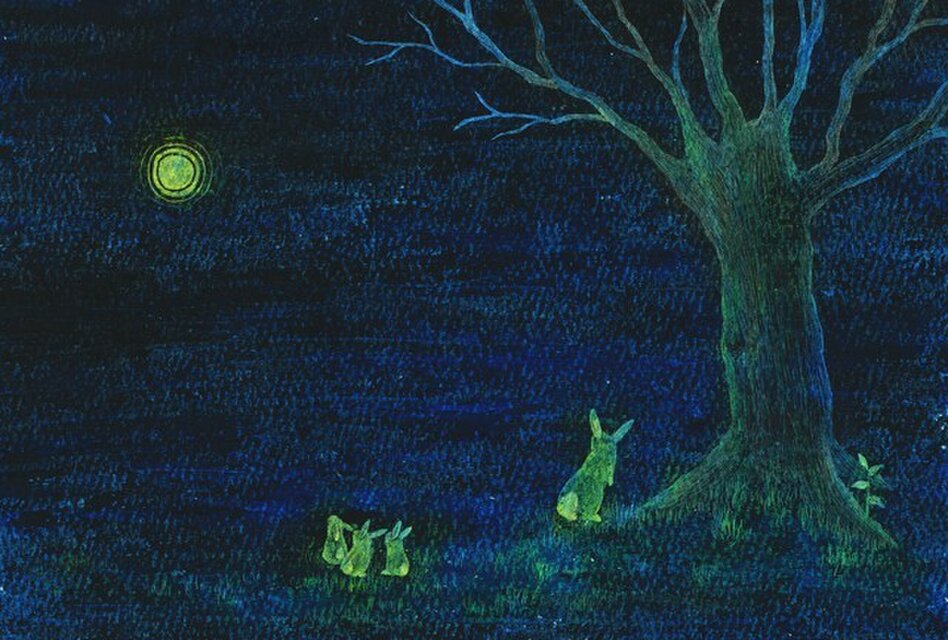 ポストカード４枚セット／青