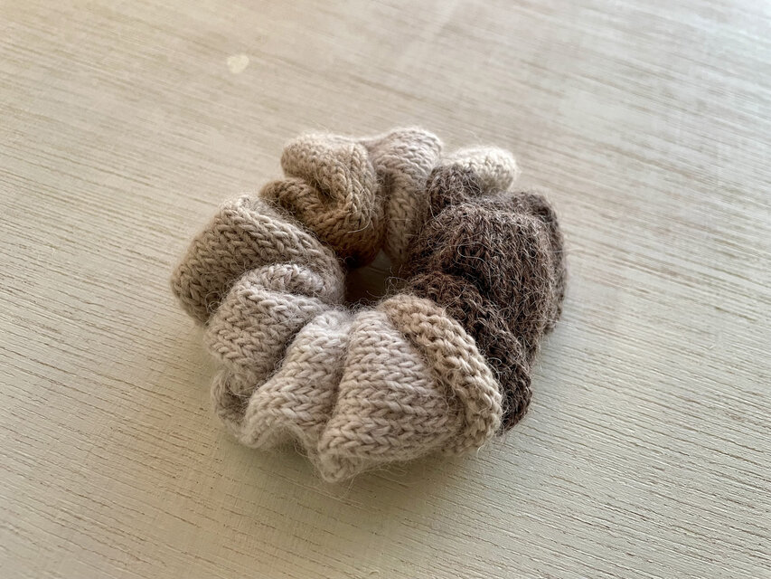 ハンドニットのアルパカシュシュ・カフェモカ 再販