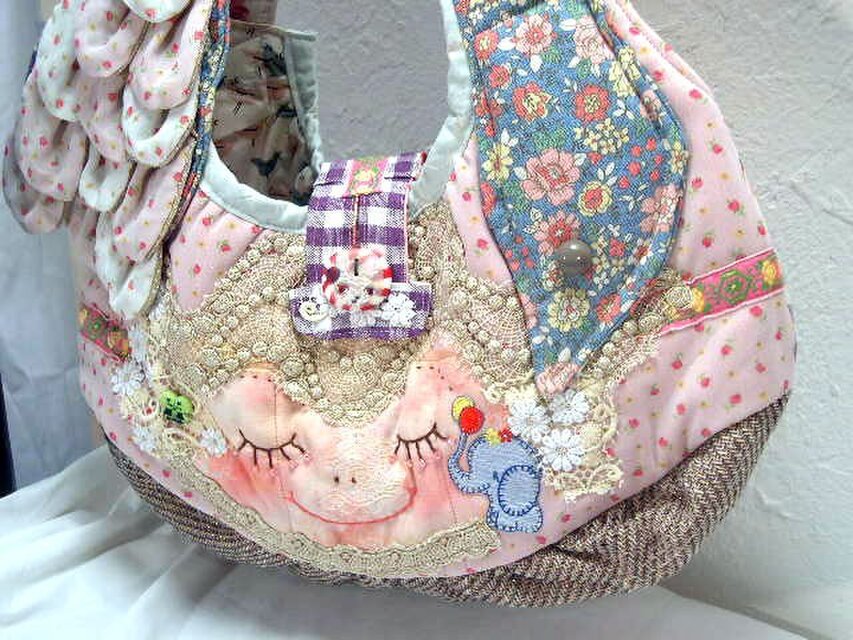 鳥ねむりんこBAGピンク　madame様注文専用