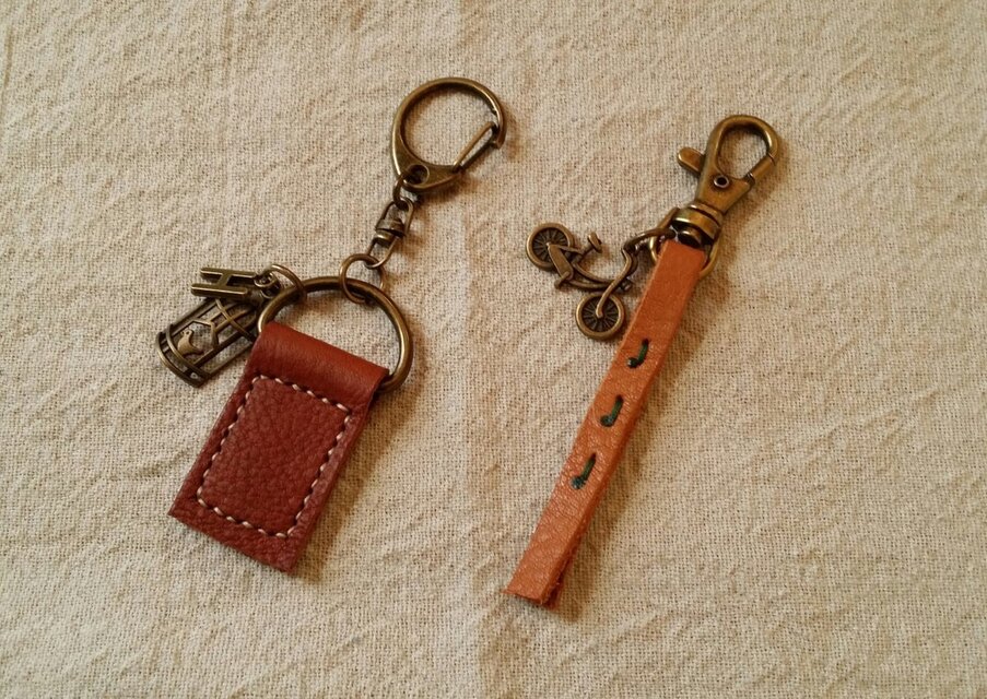 【S様オーダー品】革　キーホルダー　2点セット