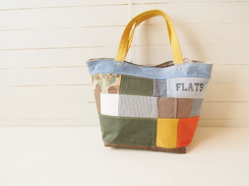 ツギハギ秋色トートバッグ