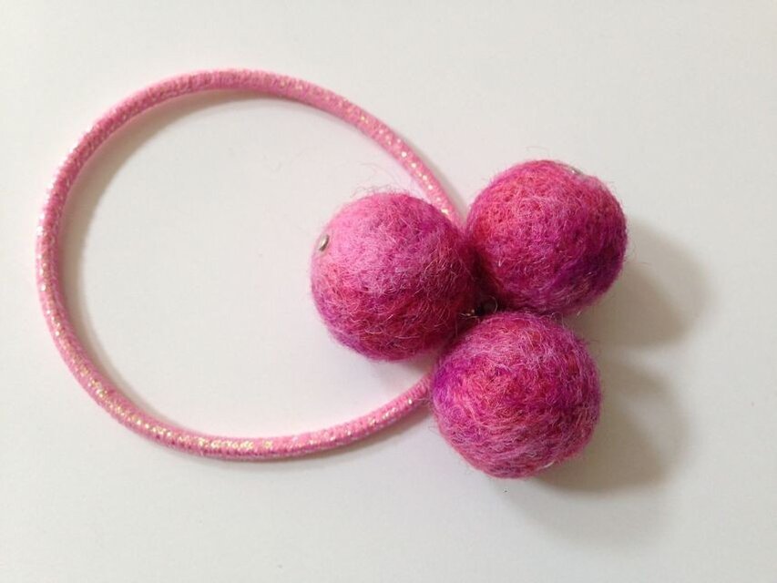 《セール》フェルトボールのゴム