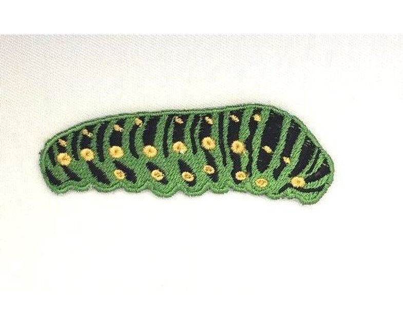 ■キアゲハの幼虫■刺繍ワッペン