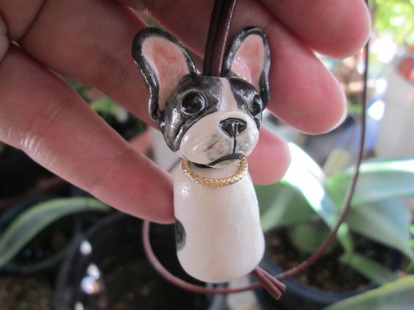 着せ替え動物ペンダント（フレンチブルドッグ）