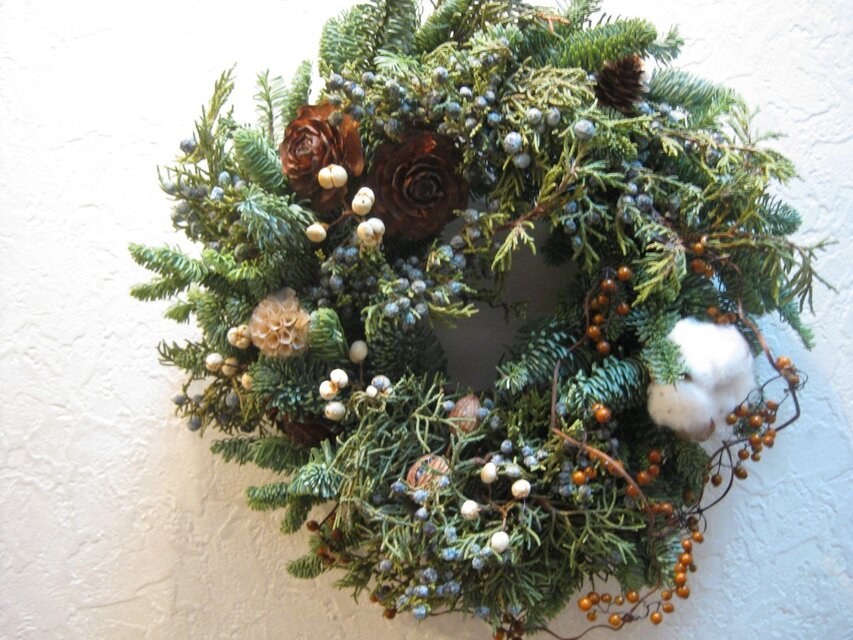 Xmas wreath-forest