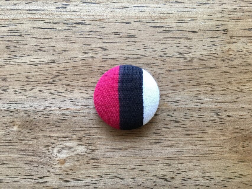 アフリカ布のブローチ [大] No.56