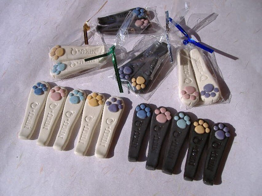 送料無料　niku・Q箸置き（黒手５個組）