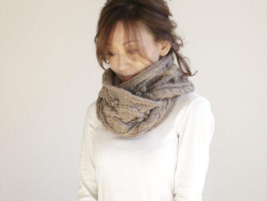 hurusaki様オーダー muffler/マフラー/オフホワイト