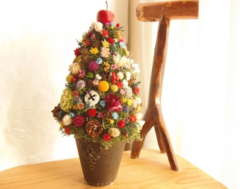 M様オーダー　お花畑ツリー