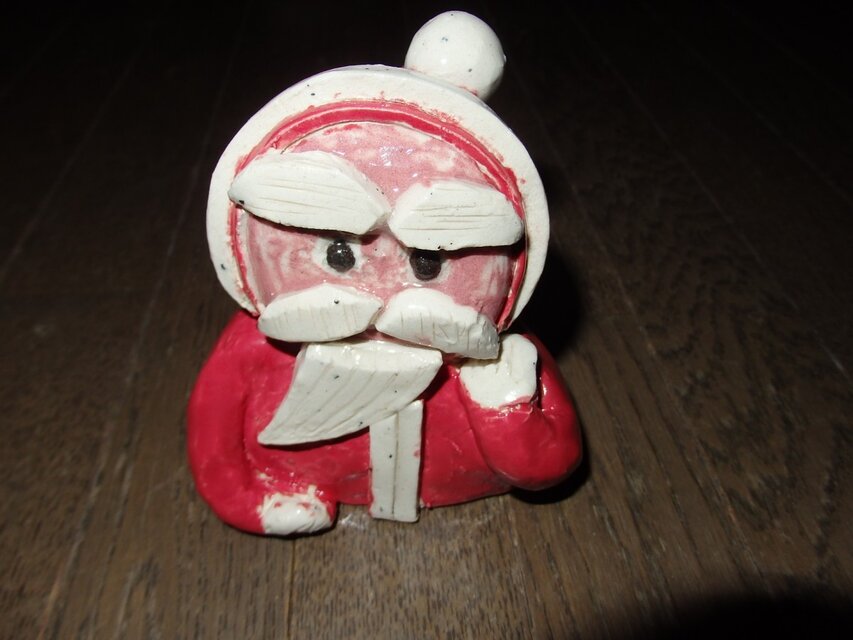 サンタ雪だるま