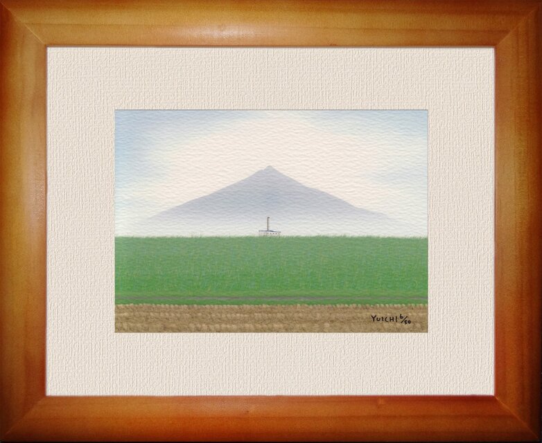 CG版画「堤の向こう」