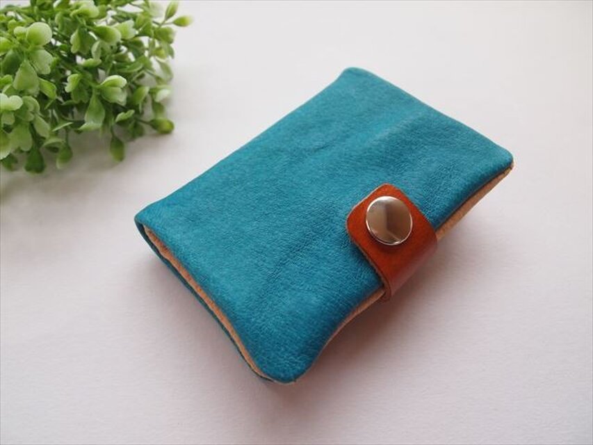 ぶた革やわらかカードケース【手染めレザー】167004