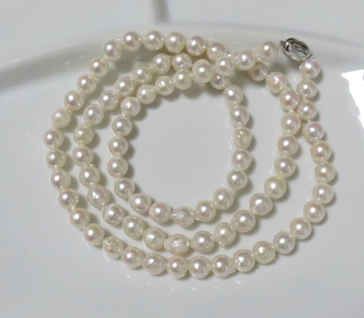 【10%OFF】大粒 あこや真珠 ロングネックレス MN0216-001