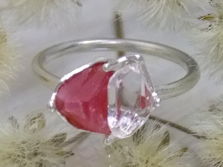 ﾛｰﾄﾞﾅｲﾄ×ﾀﾞﾌﾞﾙﾀｰﾐﾈｰﾄ＊925リング