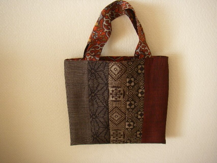 古布の手提げ