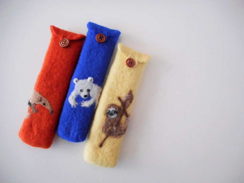 ぐこ様オーダー品　動物ペンケース